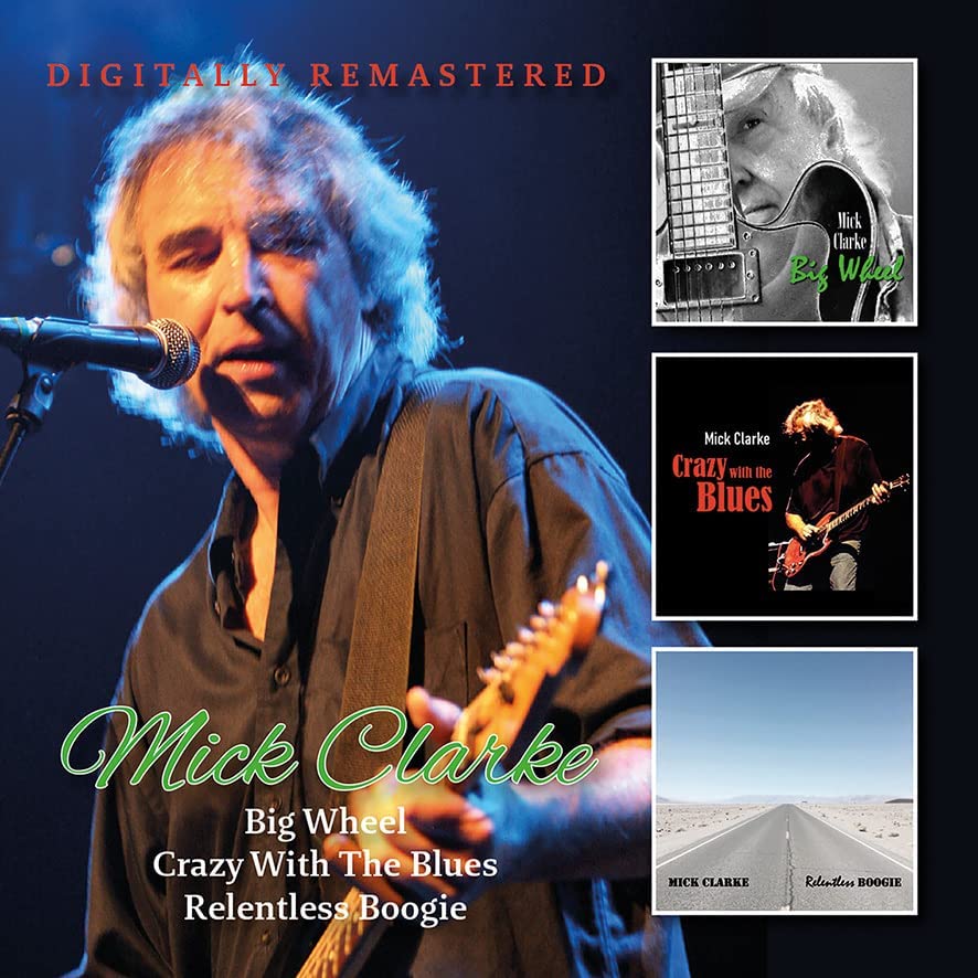 British blues guitarist Mick Clarke, new 3 album 2 CD release from BGO Records. Photo by Heinz Rufli.