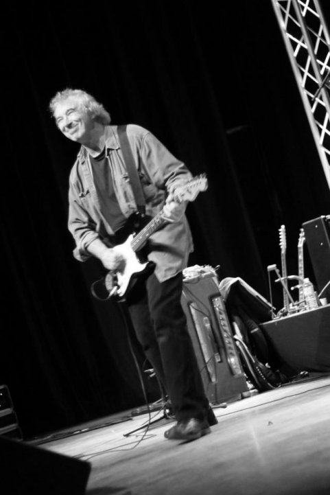 Mick Clarke at the Seven Nights To Blues Festival, France, February 2013 Photo by David Cooper