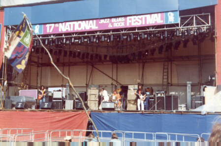 SALT on stage at the Reading Festival 1977